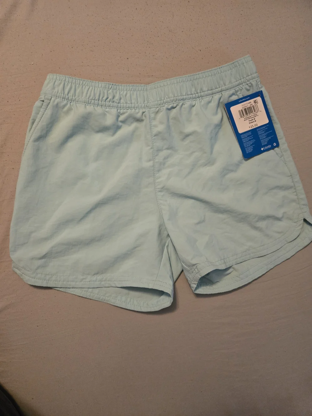 Columbia Light Blue Girls' Athletic Shorts